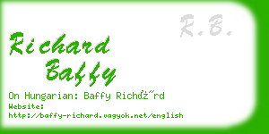 richard baffy business card